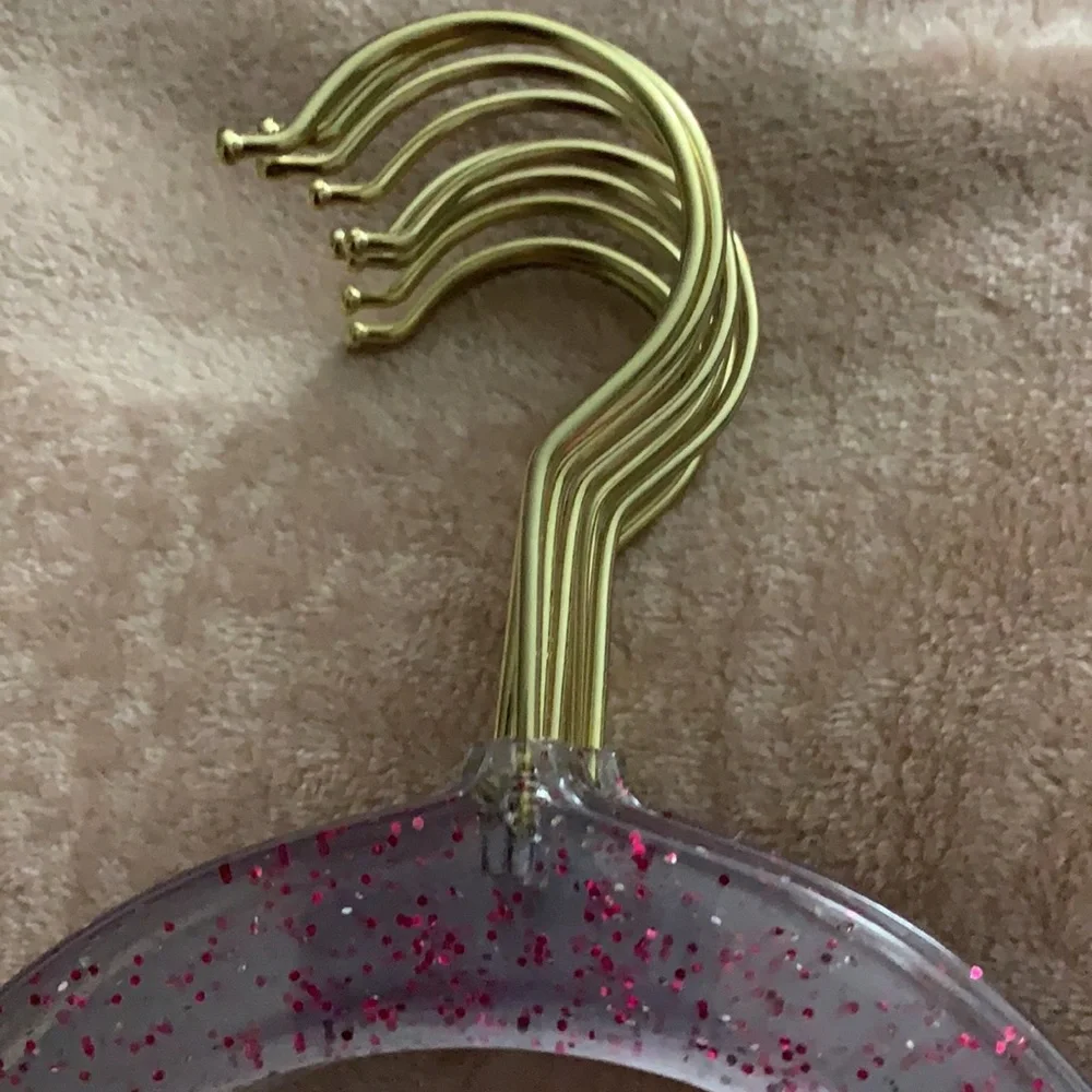 Juicy couture set of 10 clear hangers